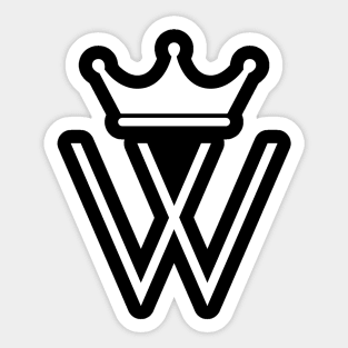 Winnona Partners Logo (white) Sticker